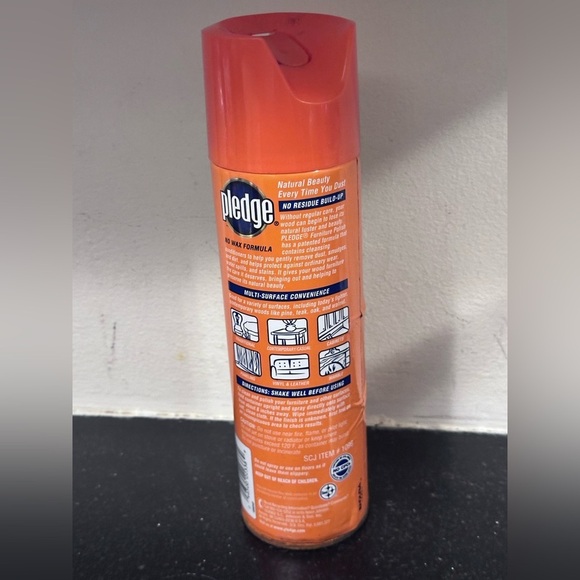 Original Formula HTF 2001 Pledge Orange 12.5oz Furniture Polish - Picture 3 of 4